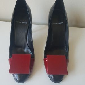 Amazing Pierre Hardy Red Black Heels 40